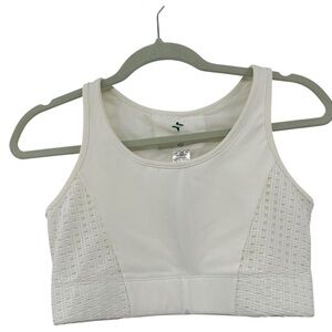 Tuckernuck Tuck Sport White Cane Jean Sports Bra Size Small